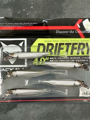 Jackall Driftfry 4” Silver Powder Shad “HOT” Big Tournament Winning Bait