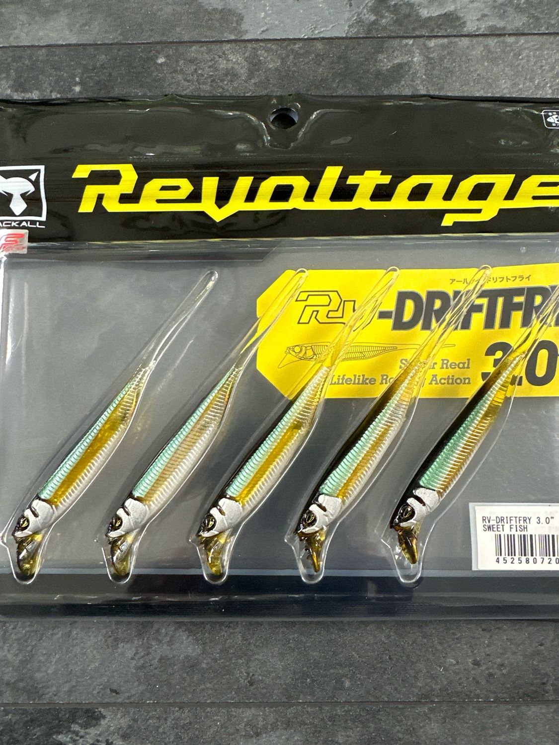 Jackall Revoltage RV-Driftfry 3.0&quot; Sweet Fish 5pcs/pack