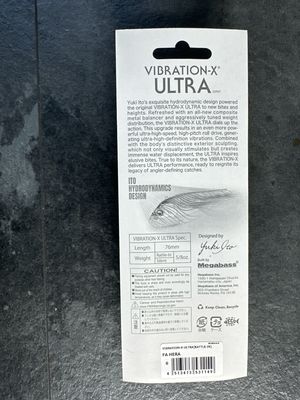 Megabass Vibration X Ultra, Rattle-in, FA Hera. 3”, 5/8oz NIP