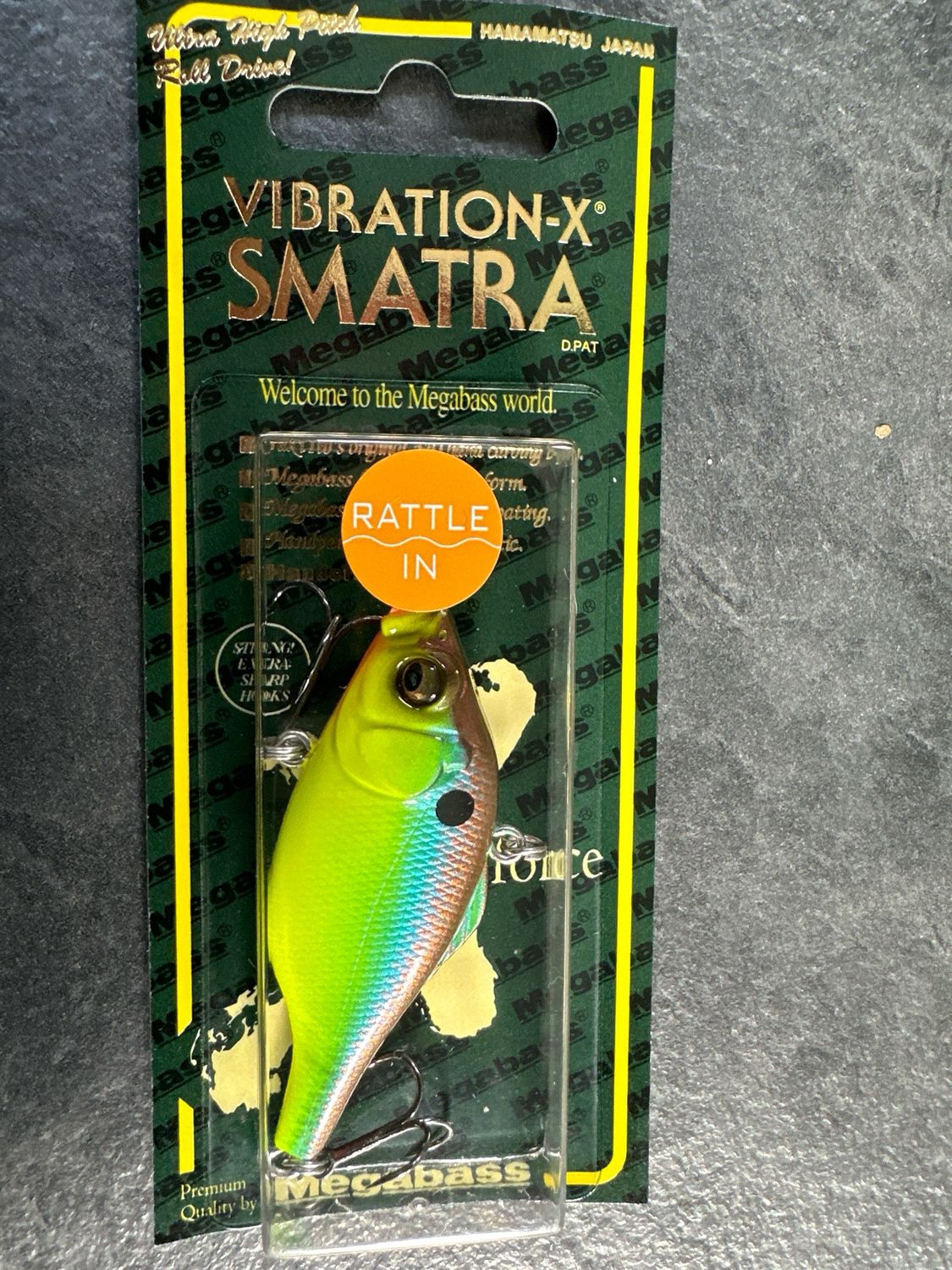 Megabass Vibration X Smatra, Bream, Rattle-in, 64.5mm 1/2oz, NIP