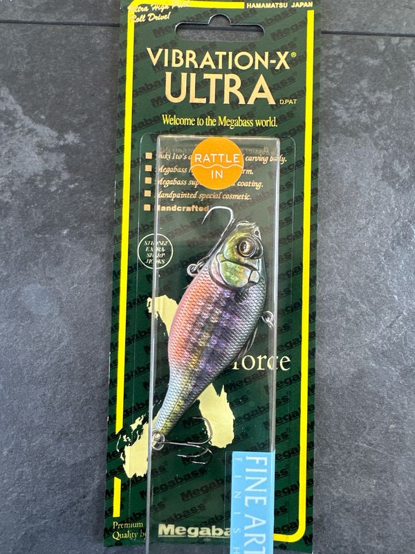 Megabass Vibration X ULTRA Rattle In #1 FA Gill 76mm 5/8oz
