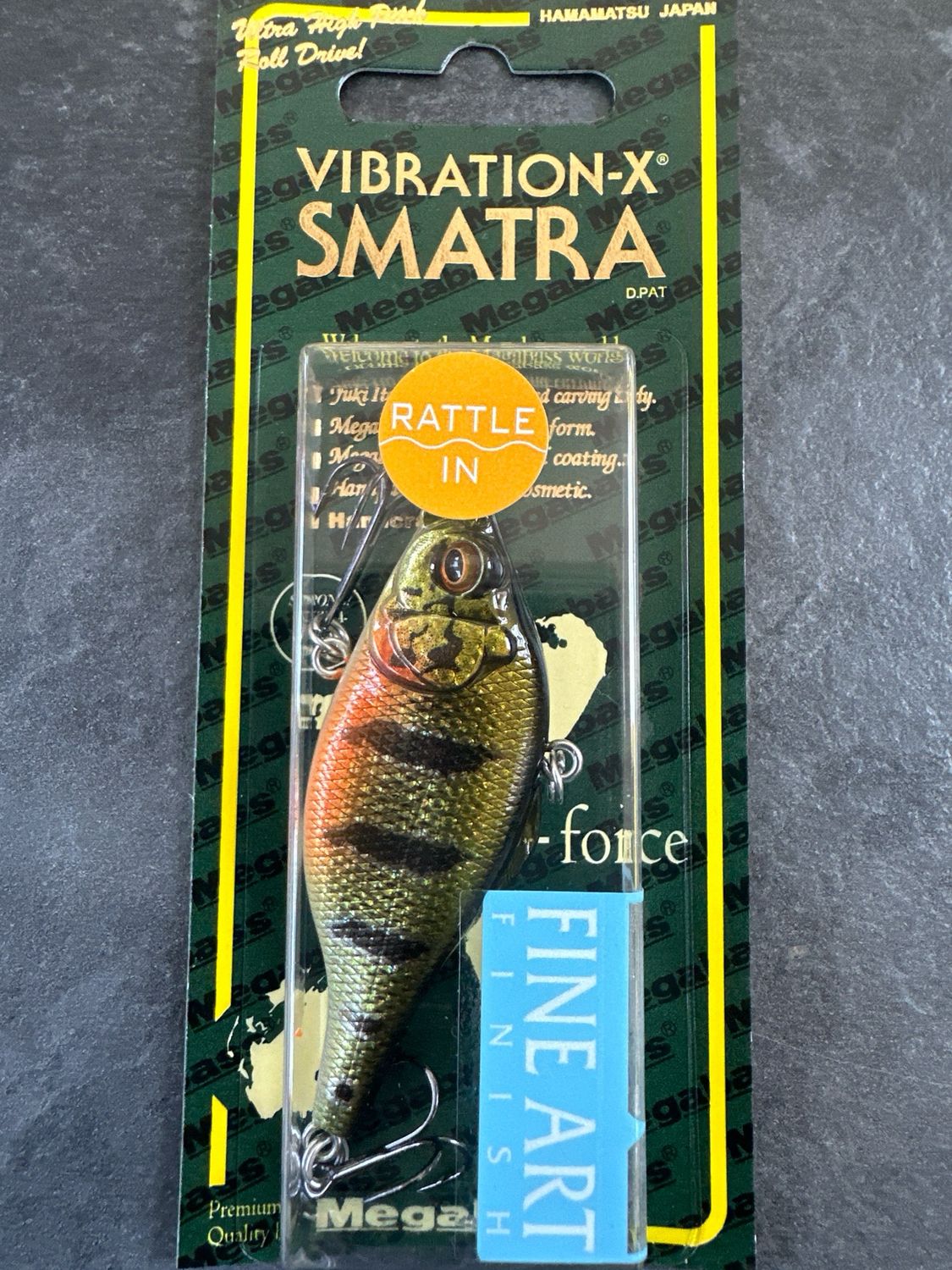 Megabass Vibration X SMATRA Rattle In #3 FA Peacock 64.5mm 1/2oz