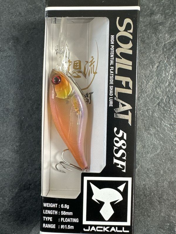 Jackall Soul Flat 58SF Flatside Shad Sexy Laser Wakasagi 58mm 6.8g