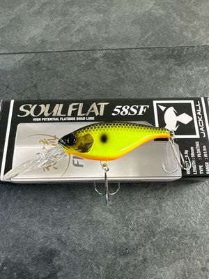 Jackall Soul Flat 58SF Flatside Shad Black Back Chart 58mm 6.8g