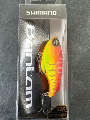 Shimano Bantam 1K SUR-VIBE 62 Red Tiger Lipless Crankbait 2.4&quot; 1/2oz NIP