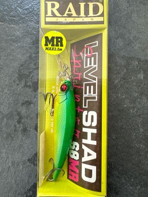 Raid Japan Level Shad Sprinter 68MR Lime Chart 68mm 5.9g