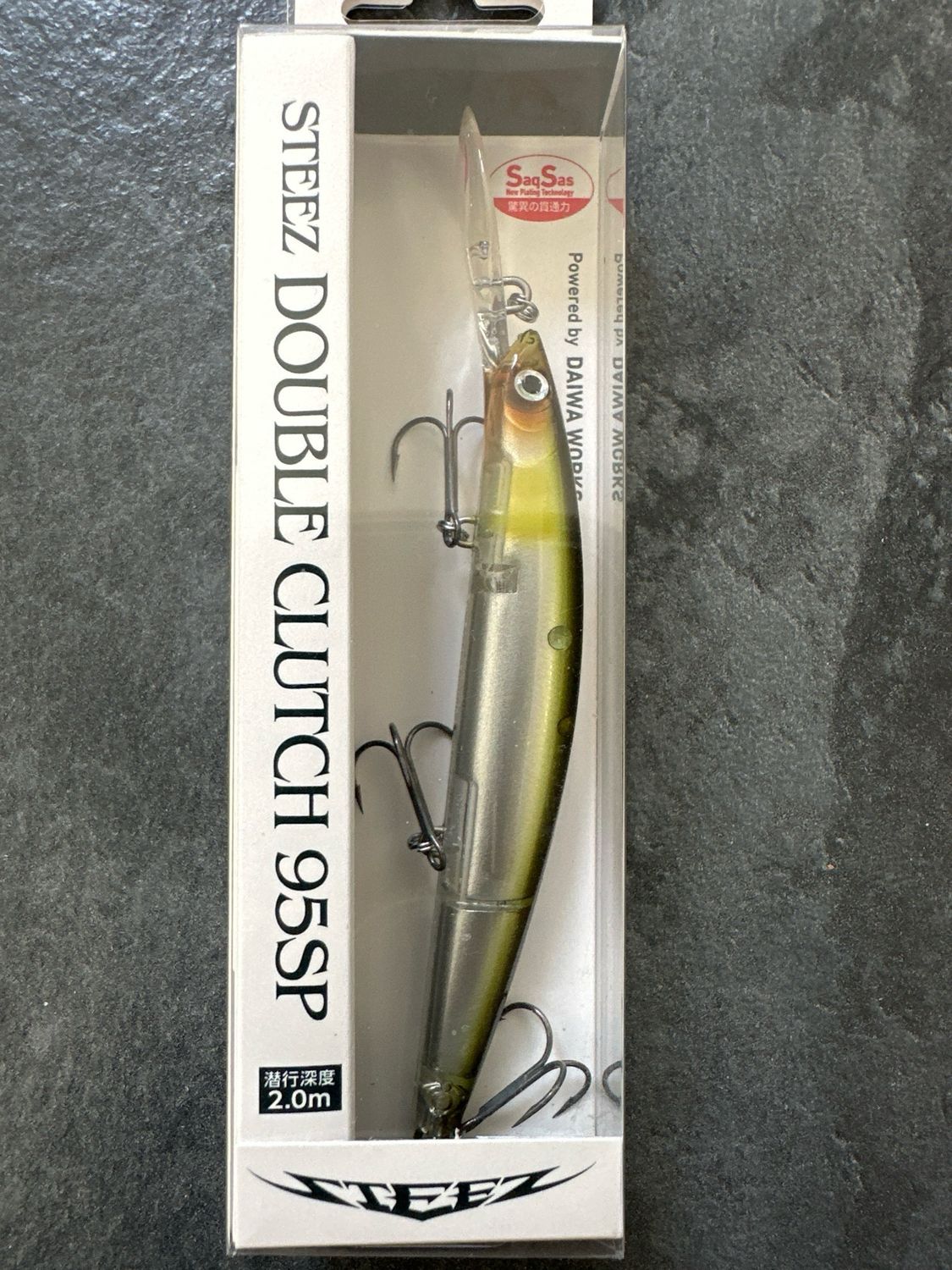 Daiwa Steez Double Clutch 95SP Jerkbait IP Ayu 95mm 8.6g Hook#7