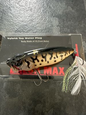 Megabass Balsa Max Hybrid Top Water Plug #5 Coach Dog