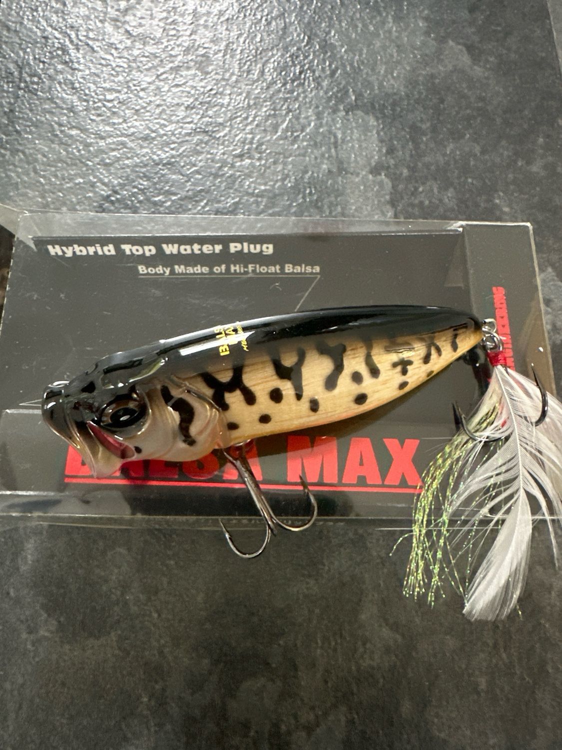 Megabass Balsa Max Hybrid Top Water Plug #5 Coach Dog
