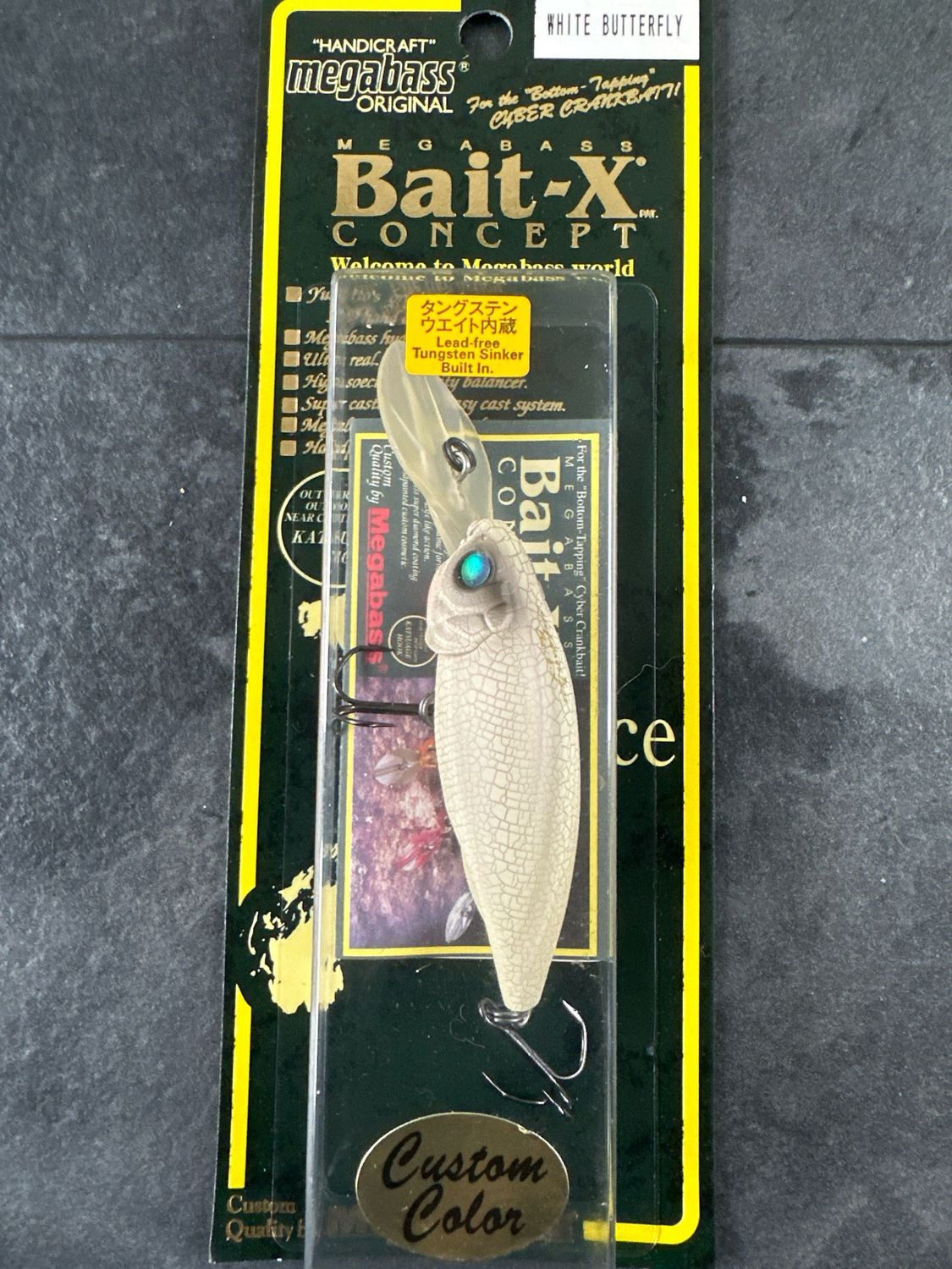 Megabass Bait-X Concept #20 White Butterfly Custom Color 66.0mm 3/8oz