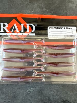 Raid Japan Finestick 3.5inch #048 Pearl Wakasagi 9pcs/pack