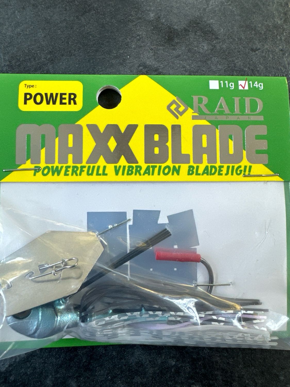 Raid Japan Maxx Blade Type- Power Blade Jig 14g Smoky Pearl