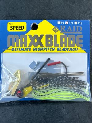 Raid Japan Maxx Blade Type-Speed Blade Jig 11g Guricha Shad