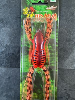 Imakatsu NEW Raijin Jiraiya SUPER Rare JDM Topwater Bug Orange 2.4&quot; 1/2oz NIP