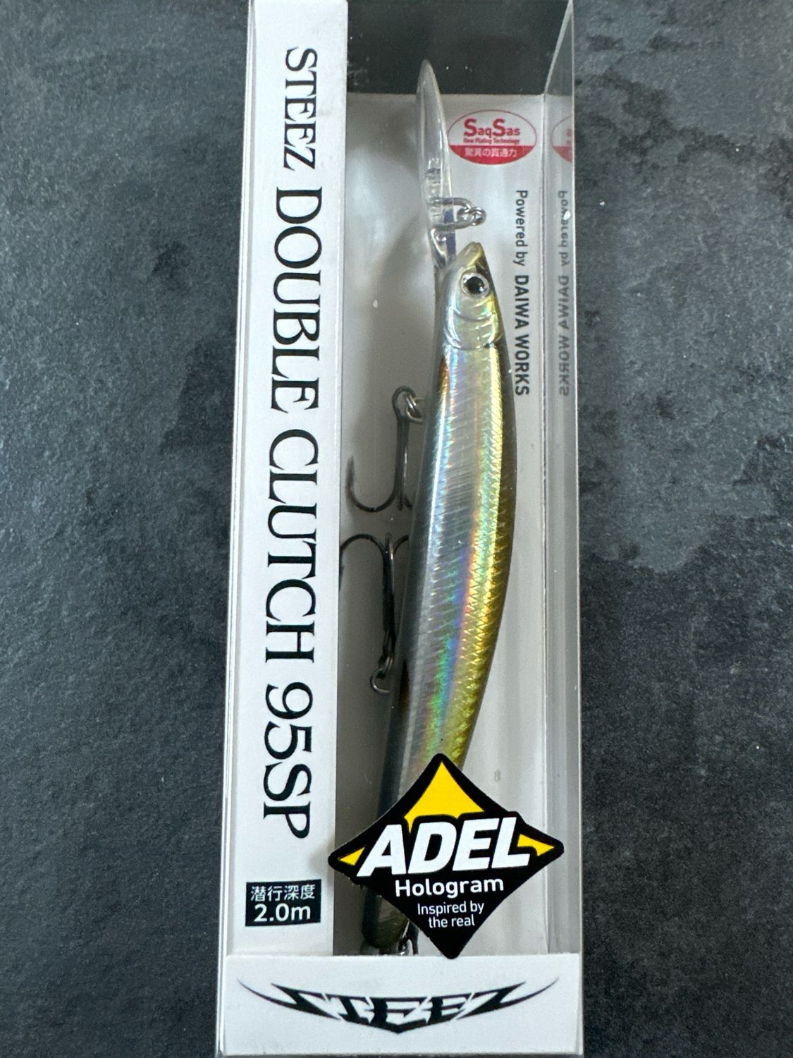 Daiwa Steez Double Clutch 95SP Adel 95mm 8.6g Hook#7 Wakasagi