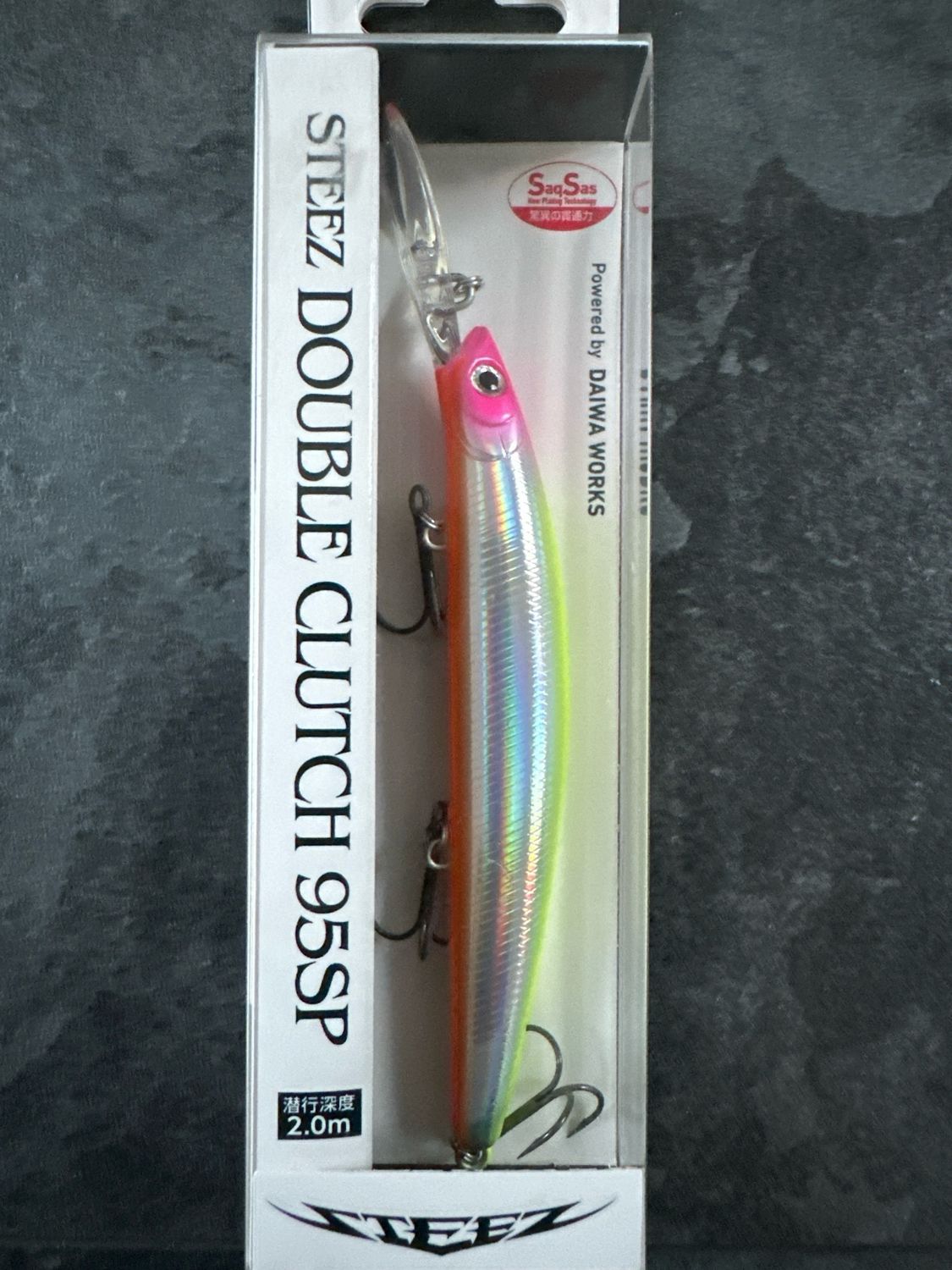 Daiwa STEEZ Double Clutch 95SP 3-3/4&quot; .3oz 8.6g Jerkbait Color - Ayaya NIB