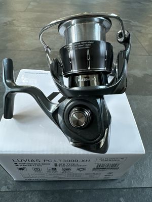 Daiwa Luvias 2024 PC LT3000-XH. 6.2:1, Magsealed, 22lb Drag, 200m/10lb Braid, 170m/15lb Braid. NIB