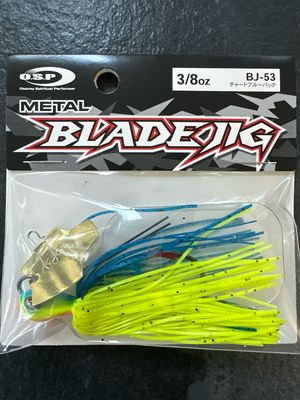 OSP Metal Blade Jig 3/8oz BJ-53 Chart Blue Back