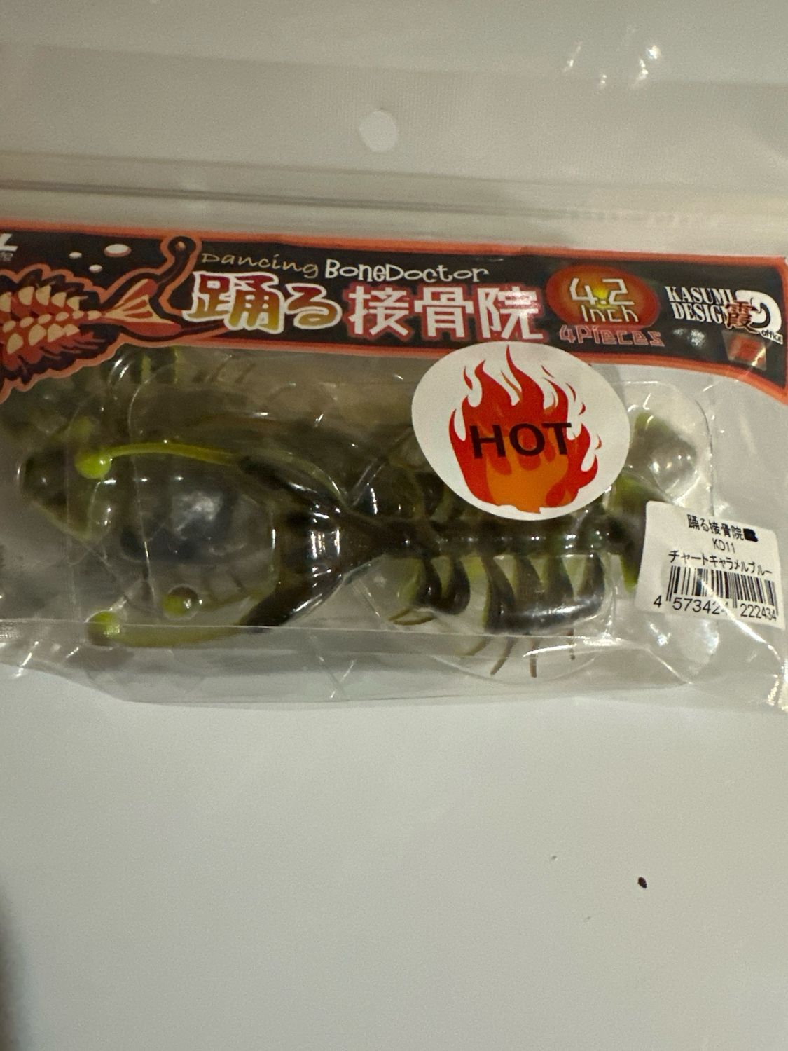 Kasumi Design Dancing Bone Doctors 4” KD11. 4 Individually Packaged Baits Per Pack.