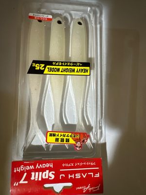 Fish Arrow Flash J Split 7” Heavyweight 25g, Fluke #45 Ghost Wakasagi As In Photos Here. NIP