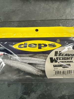 Deps Sakamata Shad 6inch Heavy Weight Material #92 Silver Shiner 6baits/pack