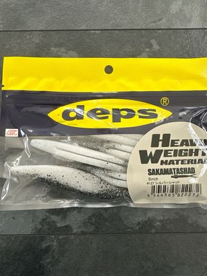 Deps Sakamata Shad 6inch Heavy Weight Material #127 Silver Shad 6baits/pack