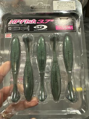 OSP HP Fish 3.7inch TW176 Green Thunder 5baits/pack