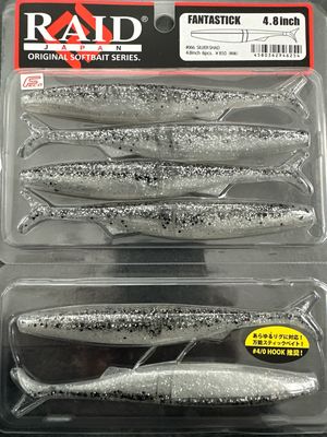 Raid Japan Fantastick 4.8inch #066 Silver Shad 6pcs/pack