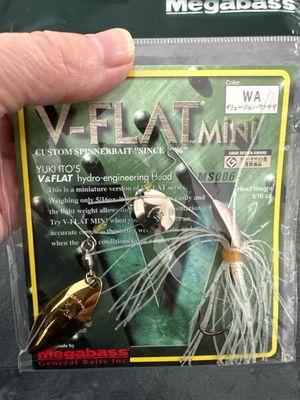 Megabass V-Flat Mini 5/16oz Head Weight. Gold Willow Silver Colorado RARE NIP
