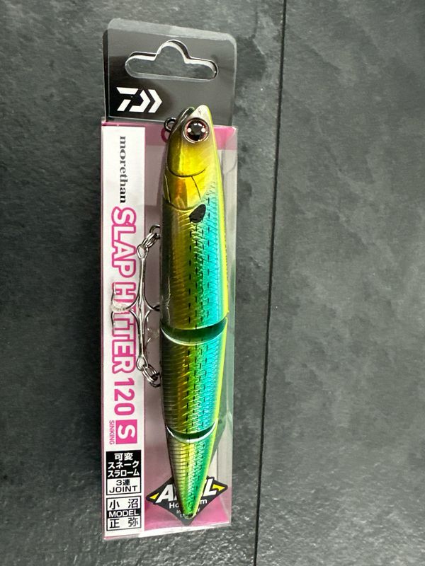 Daiwa Morethan Slap Hitter Adel Hologram Triple Jointed Adel Lime Konoshiro 120 Sinking 20g Saltwater Hooks