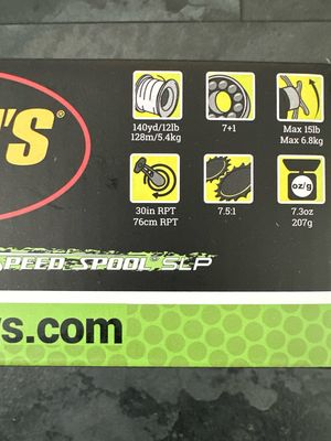 Lew's MachI Speed Spool SLP MH1SHA 7.5:1 Baitcasting Reel