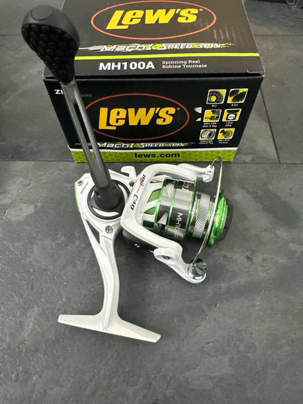 Lew&#39;s Mach I Speed Spin MH100A 6.2:1 Spinning Reel