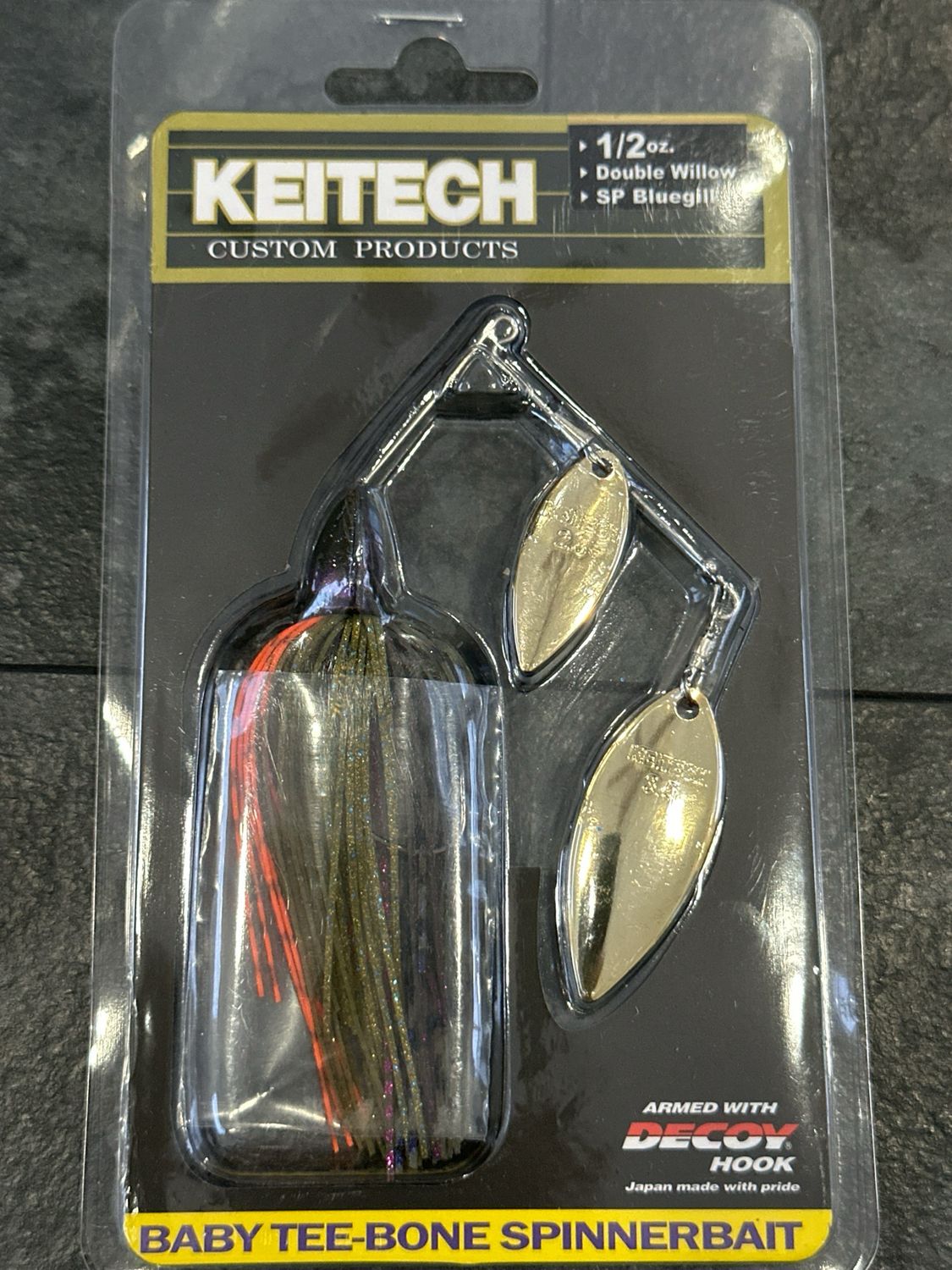 Keitech Tee-Bone Spinnerbait 1/2oz Double Willow #510 SP Bluegill