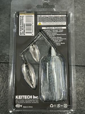 Keitech Baby Tee-Bone Spinnerbait 1/2oz Double Willow #493 Blueback Herring