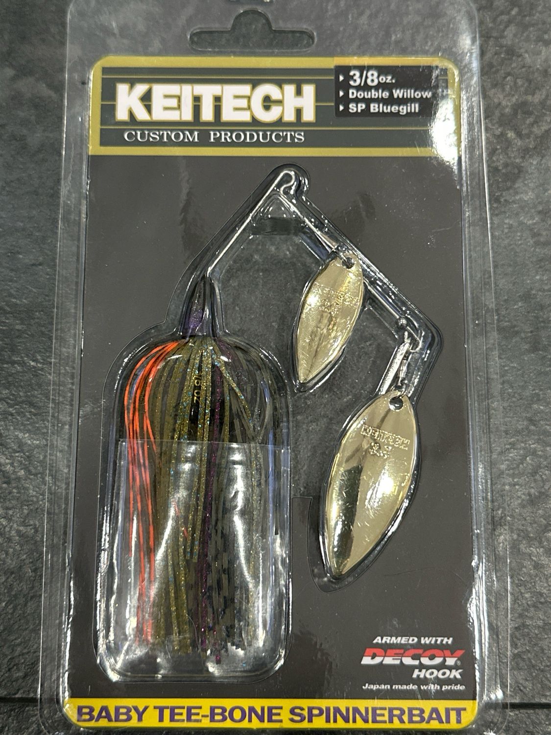 Keitech Baby Tee-Bone Spinnerbait 3/8oz Double Willow #510 SP Bluegill