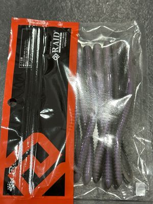 Raid Japan Fat Whip 5inch #049 Smoky Pearl 8pcs/pack