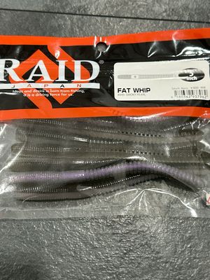 Raid Japan Fat Whip 5inch #049 Smoky Pearl 8pcs/pack