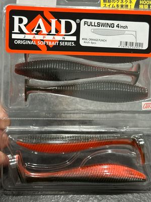 Raid Japan Fullswing 4inch #056 Orange Punch 6pcs/pack