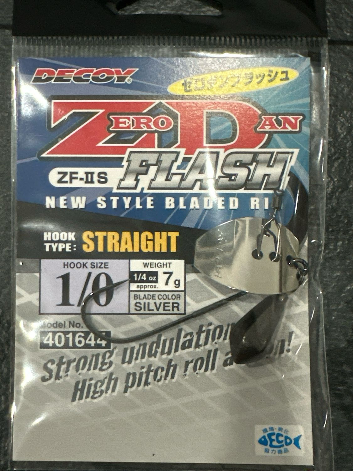 Decoy Zero Dan Flash ZF-IIS Straight Bladed Rig 1/0 1/4oz