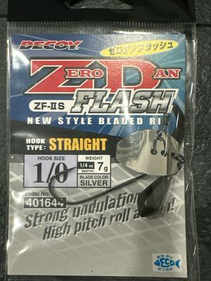 Decoy Zero Dan Flash ZF-IIS Straight Bladed Rig 1/0 1/4oz