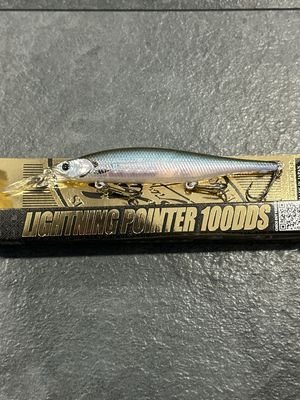 Lucky Craft Lightning Pointer 100DDS Silver Cheek Ghost Minnow. 4” Jerkbait 3/8oz Made In Japan. 7’ Diver. NIP