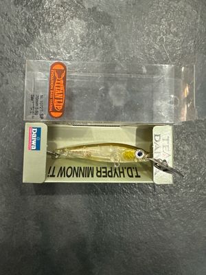 Daiwa TD Hyper Minnow 1072Ti SP. MUST Check Out Underwater Videos Of This Guy On YOUTUBE! Very Hyper Aggressive Underwater Action. Titanium Lip. Laser Ghost Ayu 70mm 5.8g (app .2oz) Made In Japan. NIP
