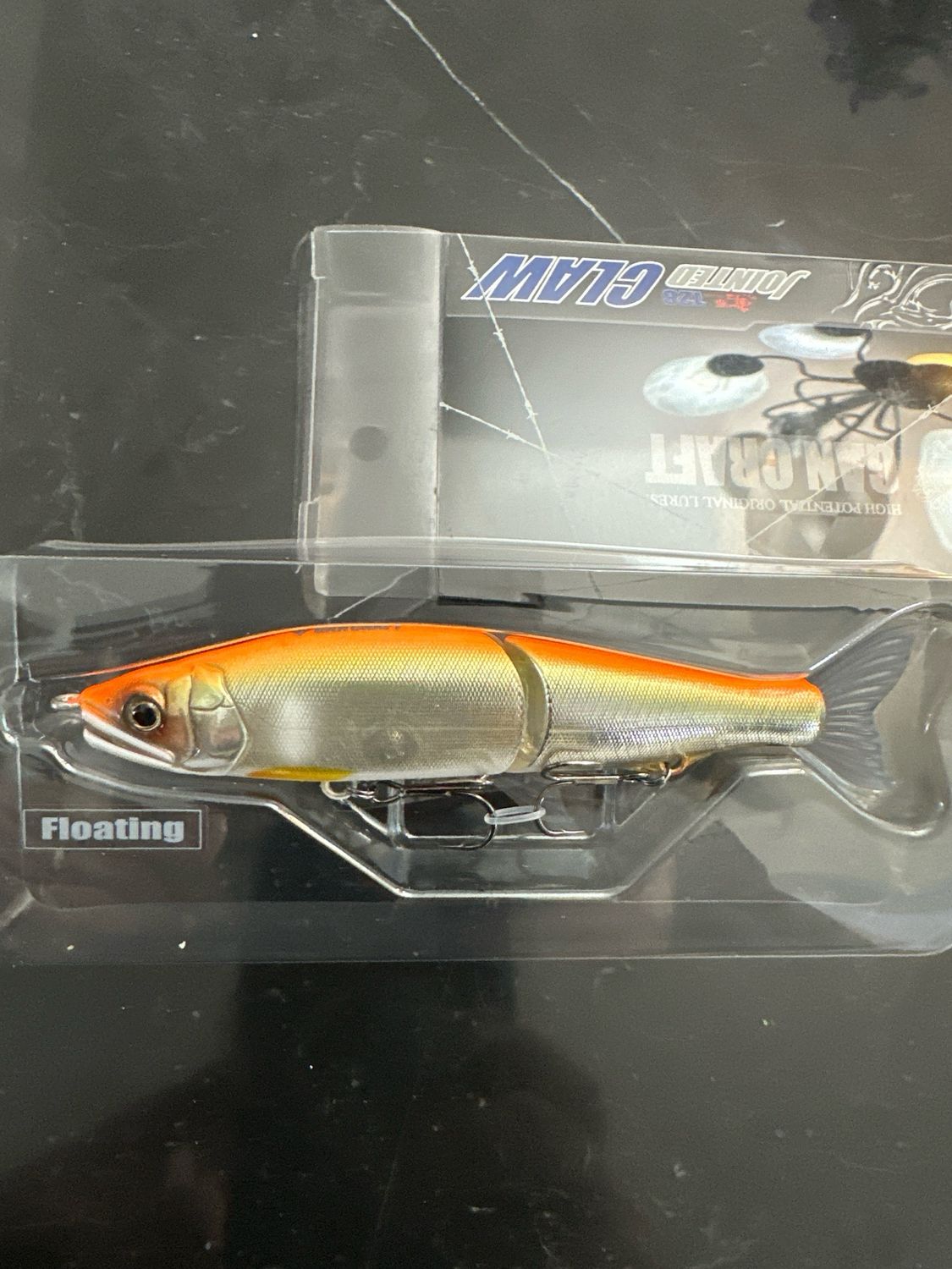 Gan Craft Jointed Claw 128 #20 Kinokuni Orange. 5” 3/4oz With Spare Tail Included. Most Popular “S” Style Swimbait In Japan