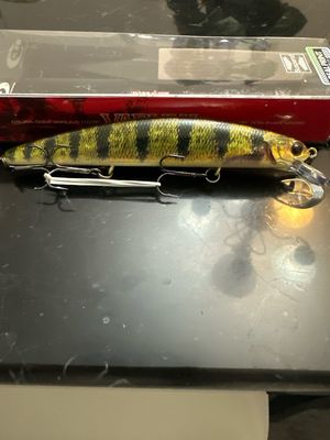 OSP Varuna Suspending OSP Real Print Perch. 4-1/3” 3/5oz (113mm 16g). NIP