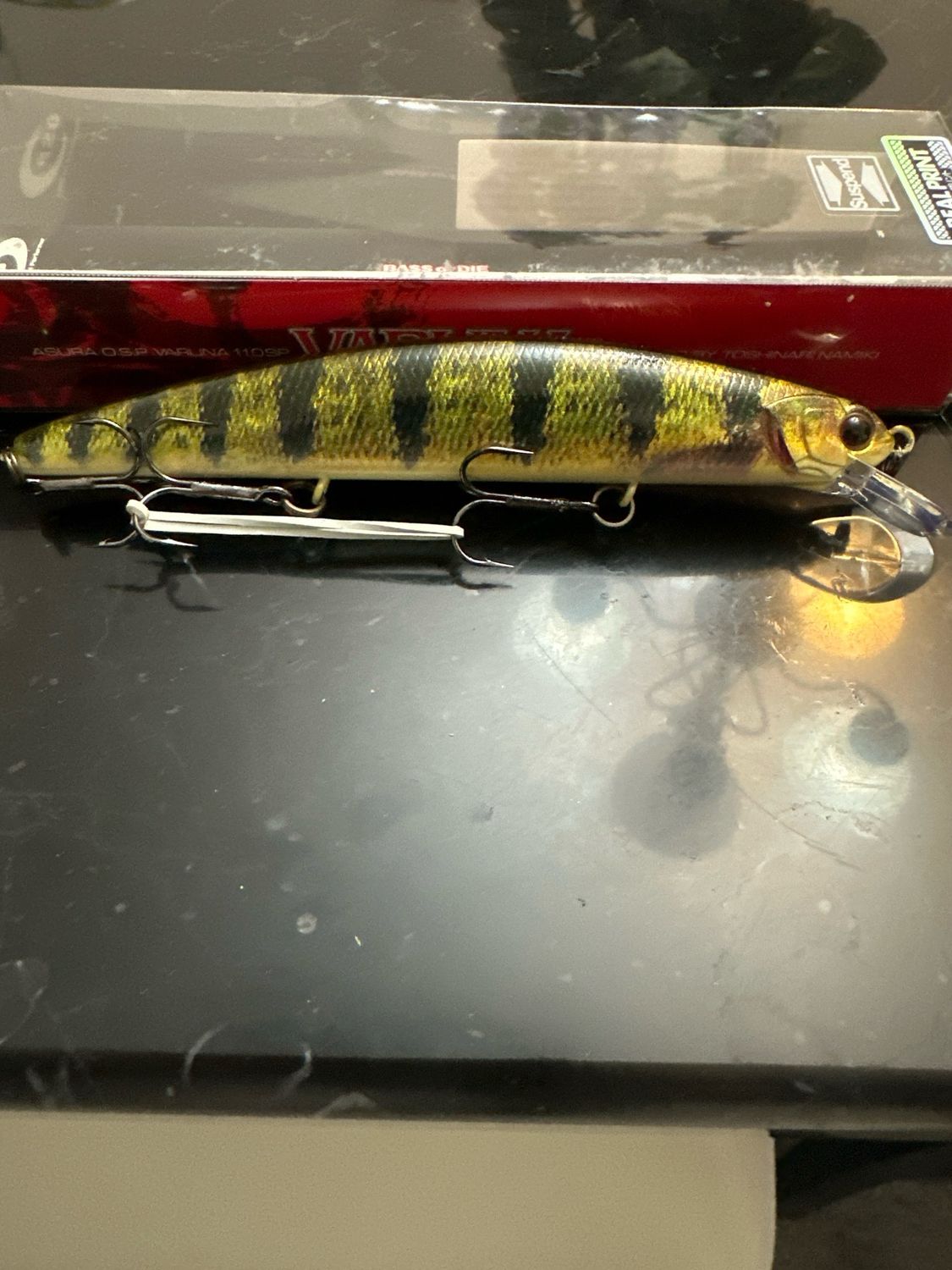 OSP Varuna Suspending OSP Real Print Perch. 4-1/3” 3/5oz (113mm 16g). NIP