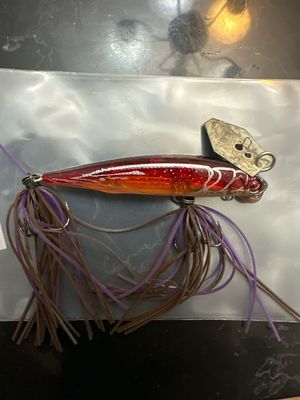 USED Imakatsu Alive Chatter 70, Very Rare &amp; Fabulous Baits. This Particulat Bait I Consider “B” Condition, Excellent Shape Body Hooks Quite Excellent, Blades Have Some Tarnish