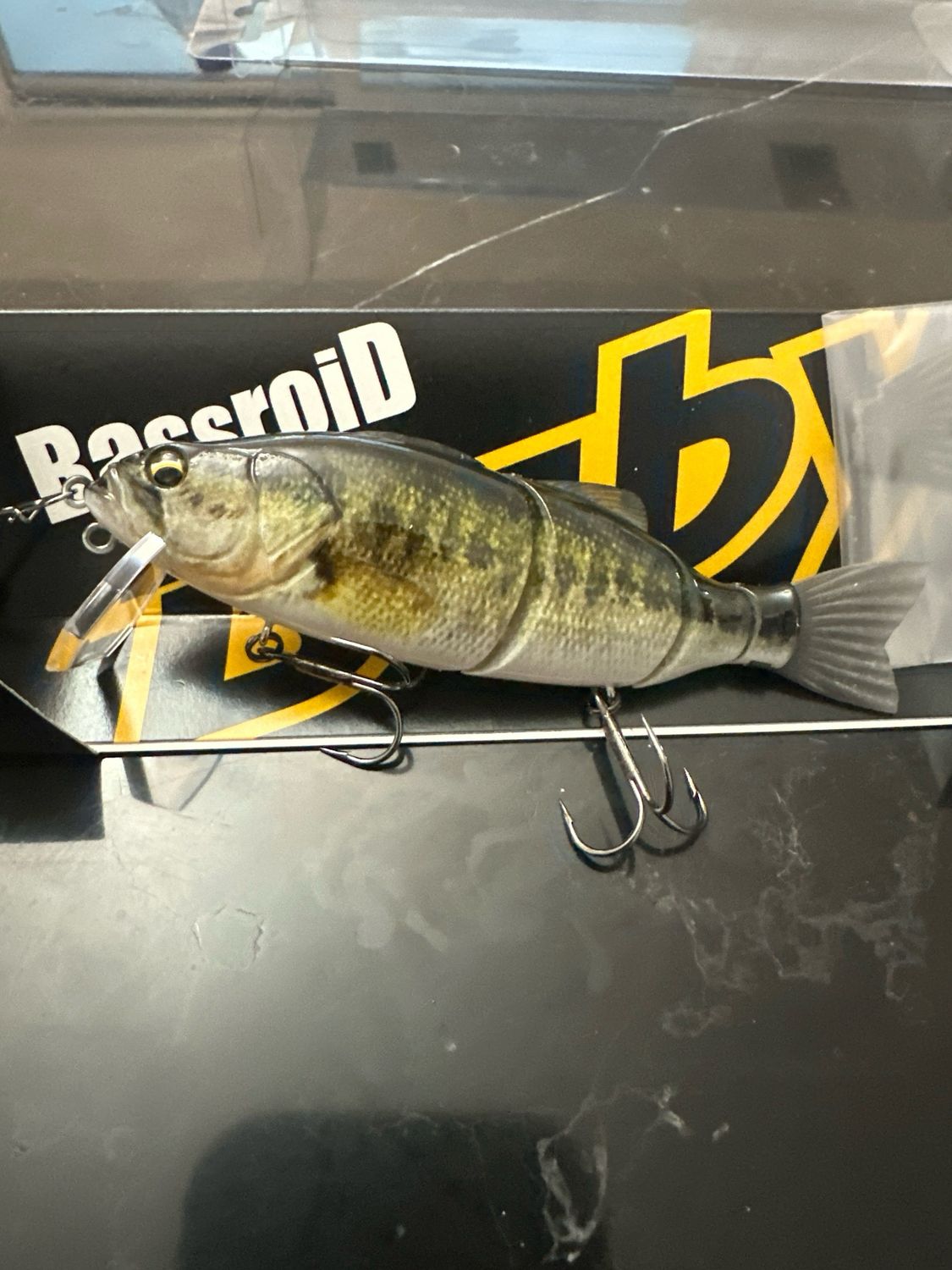 Imakatsu Bassroid Baby #856 Bass 112mm 22g. Hard JDM 4 Joint Swimbait. Spare Tail Included. NIP