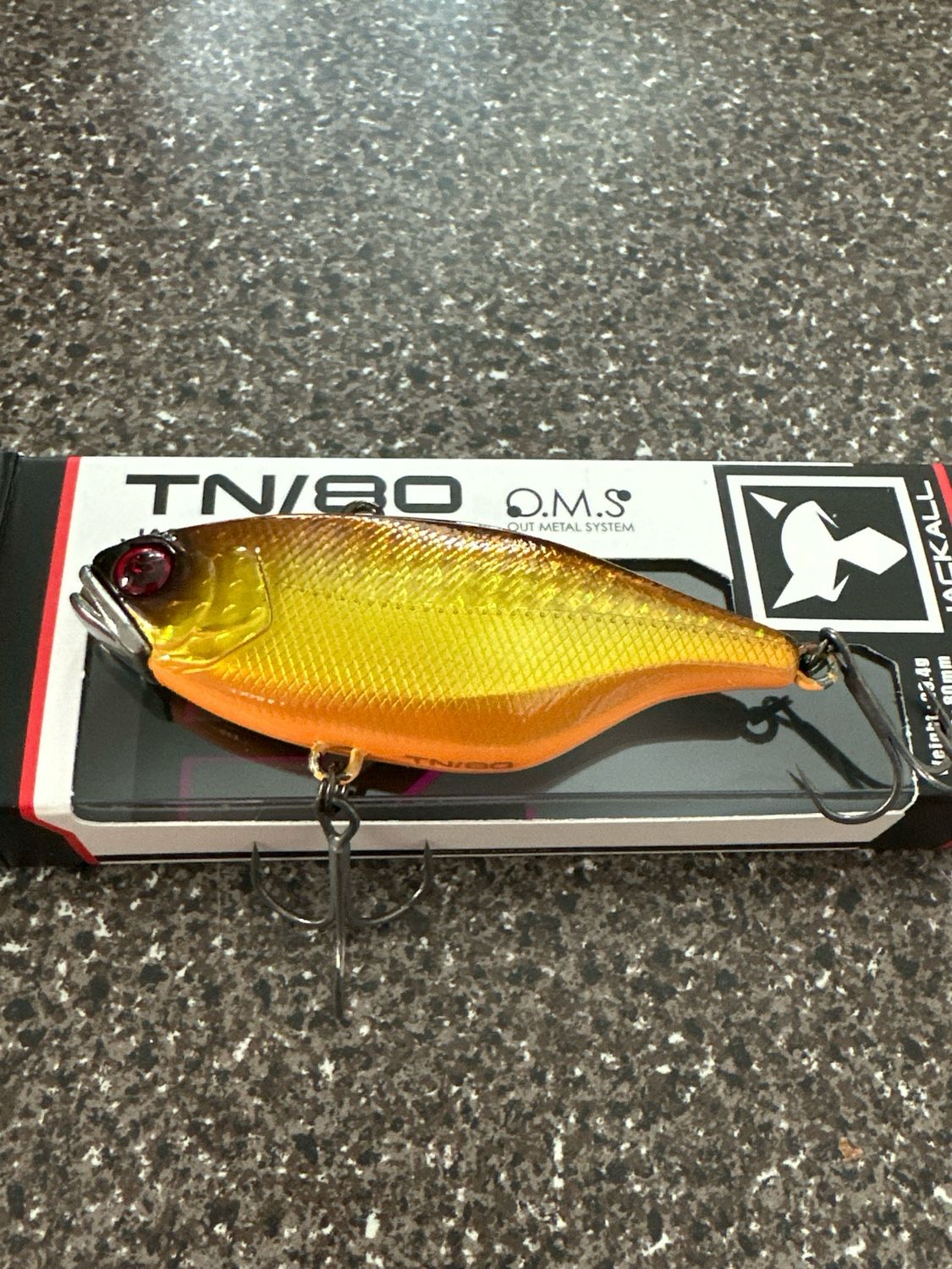 Jackall TN80 HL Black and Gold 80mm/29.4g/Sinking Lipless Crankbait