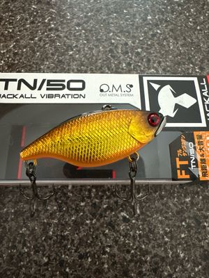 Jackall TN50 HL Black and Gold FT(Full Tungsten) 52mm/9.5g/Sinking Lipless Crankbait