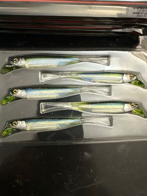 Jackall Driftfry 4” Dark Thunder Clear Bait